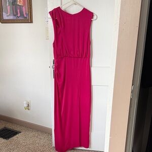 Zara Pink Sleeveless Twist Dress